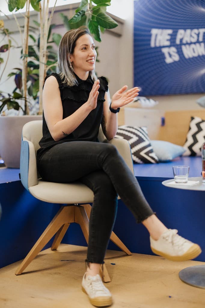 Adelaide Cappellini - Advertising strategist speaking at an event